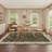 Machine Washable Bordered Rug Non Slip Rug Floral Foldable Rugs for Living Room Bedroom Playroom Nursery Dorm-628134078-628134070