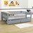 Full Size 2 Drawers Wooden Daybed with Fence-1395012424