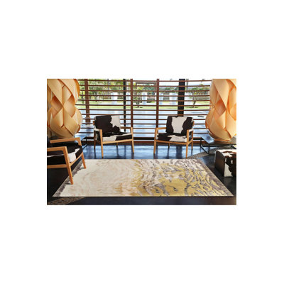 Pastel Painted Patterned Woven Base Machine Washable Rug