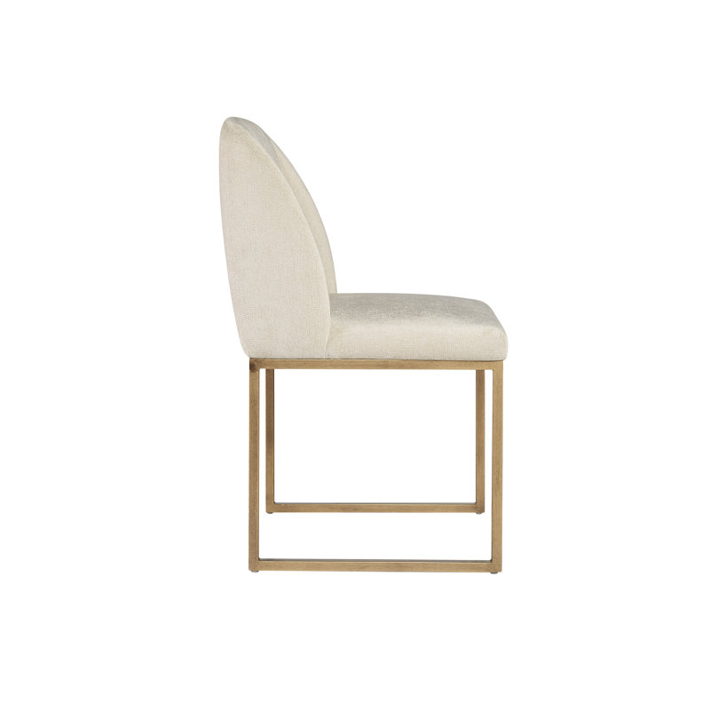 Nevin Upholstered Dining Chair, Muslin