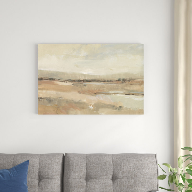 Paysage de tons de terre I, H 24 po x l 36 po x P 1,25 po