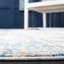 Tapis abstrait ivoire / bleu-375578091