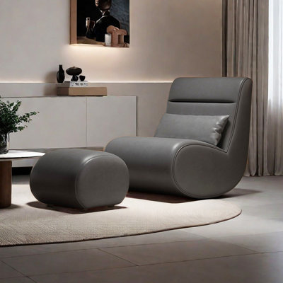 Chaise berçante avec repose-pieds Comfy