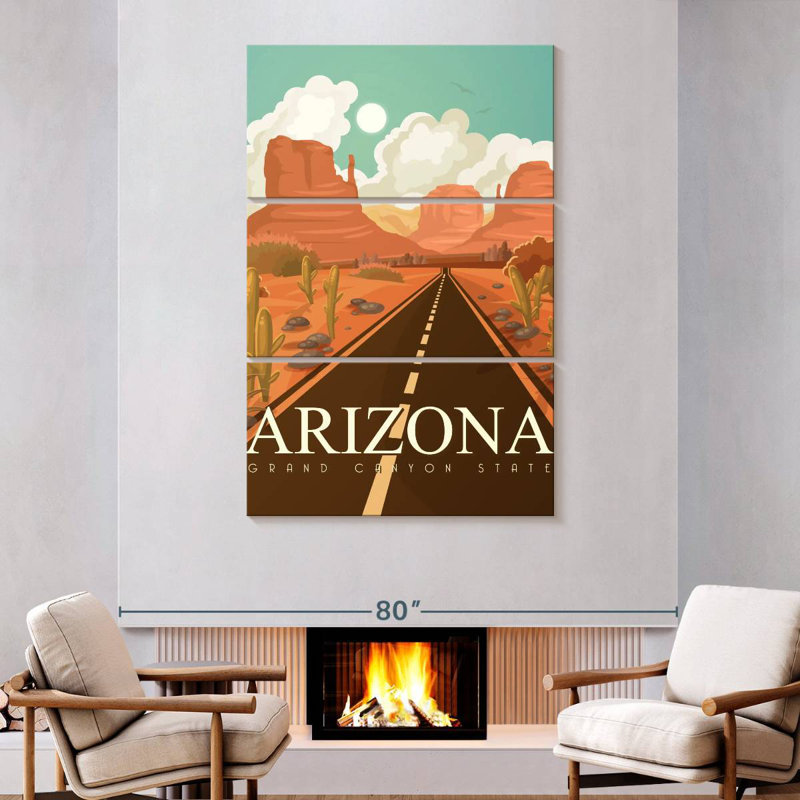 Alvord, Arizona, Grand Canyon State, H 74 po x l 48 po