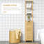 Armoire de salle de bain en bois massif l 11,75 po x H 68 po x P 13,5 po Jelany