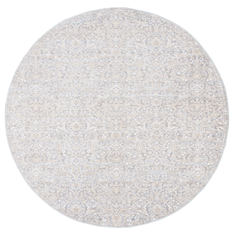 Bardella 300 Performance Oriental Rug, Round 6'7"