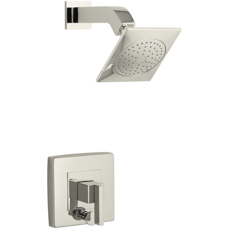 Loure Rite-Temp Shower Trim with Diverter, Polished Chrome, Scroll