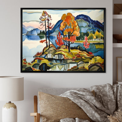 Peinture d'automne «Mountain Beauty Serenity»