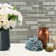 Wave Interlocking Pattern Natural Stone/Glass Mosaic Tile