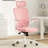 Ergonomic Office Chair With Adjustable Headrest And Lumbar Support, High Back Design For Comfortable Home Or Study Use, White & Pink