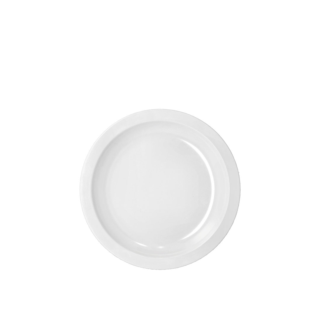 Rosti Hamlet Dessert Plate, Melamine, White, 18cm