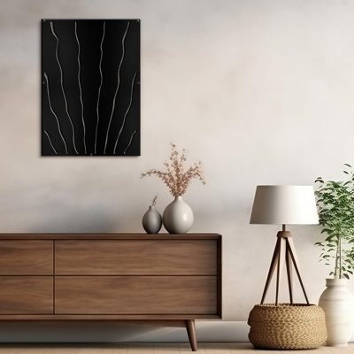 Zèbre à rayures minimaliste moderne abstrait décoratif mural, décoration suspendue, décoration murale en métal