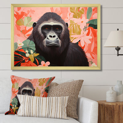 Vibrant Gorilla Portrait - Gorillawall Art