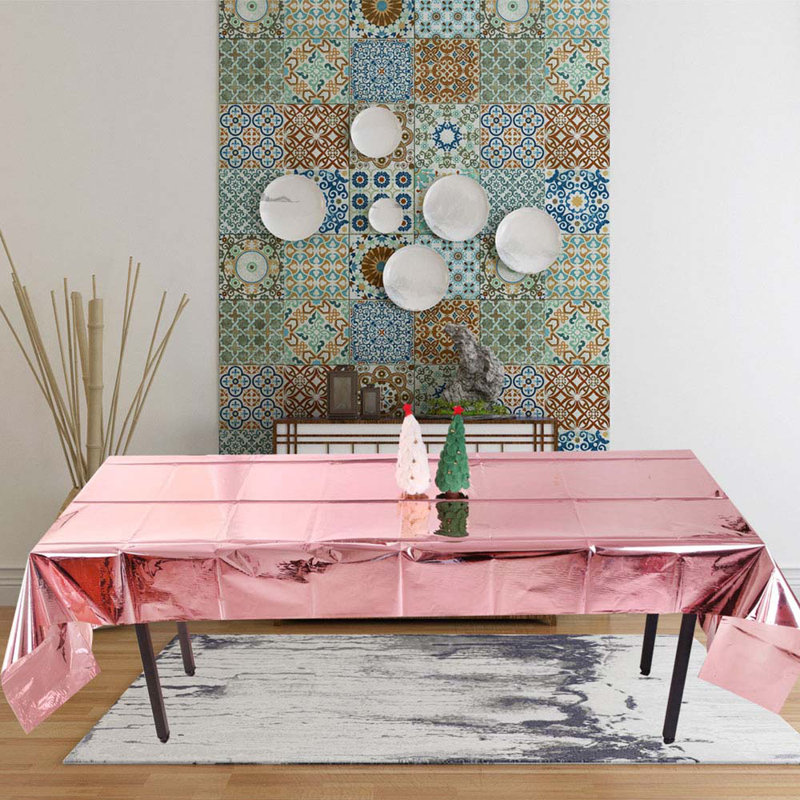 Cronenbold Plastic Tablecloth, Rose Gold