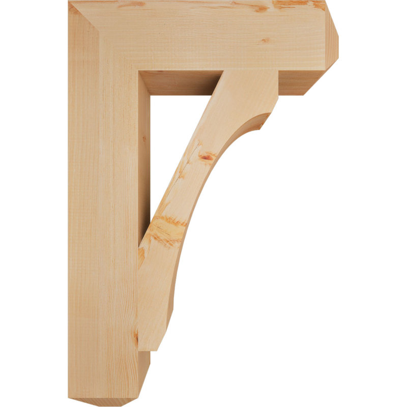 H Support en bois / corbeau, Douglas (lisse), H 36 po x l 5,5 po x P 24 po