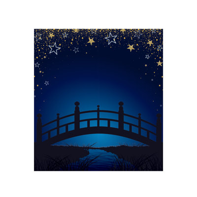 Photo Starry Night Bridge