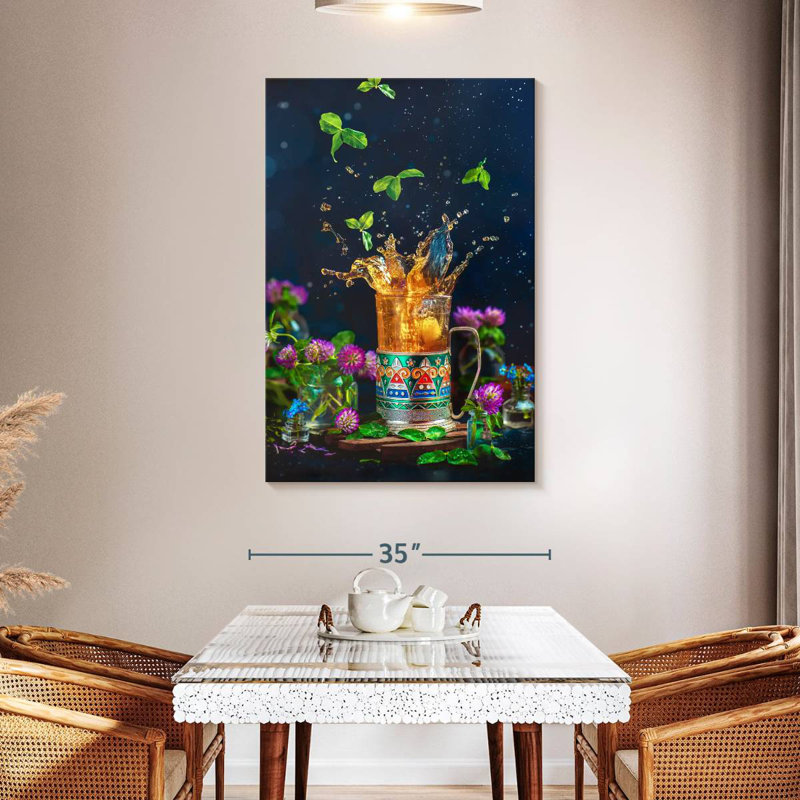 Yarlin Tea Splash, 48" H x 32" W