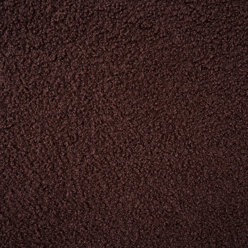 Vanetten Fleece Minimalist Accent Chair Set of 2, Brown Teddy Fleece