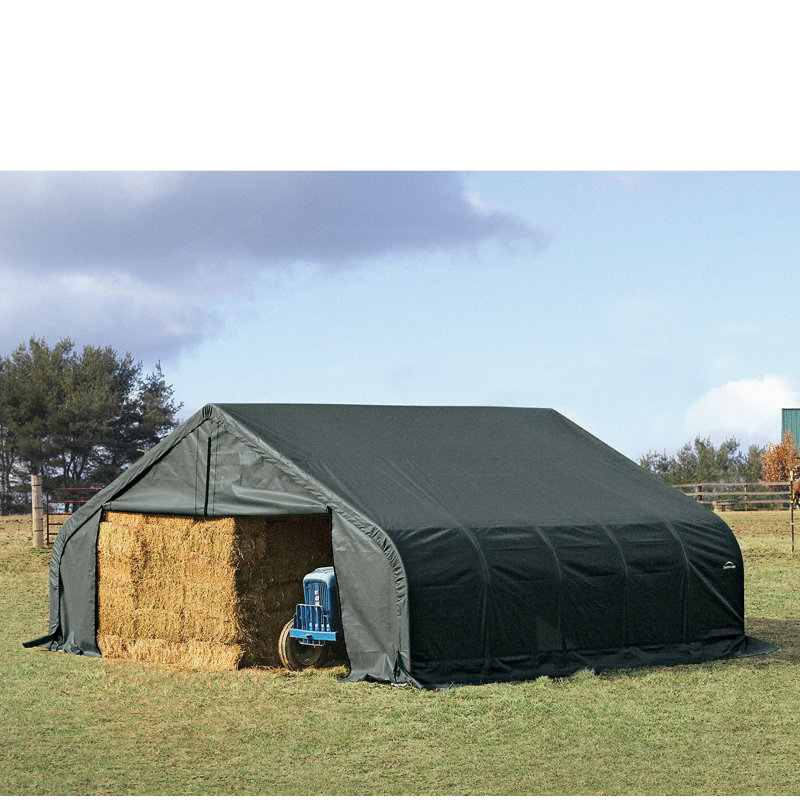 22.5' W x 28' D Garage, Green