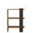 Modern Industrial Bookshelf, Oak & Anthracite, 20.4 x 27.6 x 9.8 inches | 100% Melamine Coated Particle Board, Thickness: 0.7 inches | Wall-Mountable Design, Numerous Shelves for Extra Storage, Stylish & Functional-1400231159