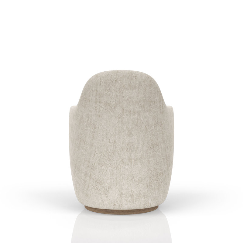 Fauteuil demi-tonneau pivotant avec base robuste Aidan