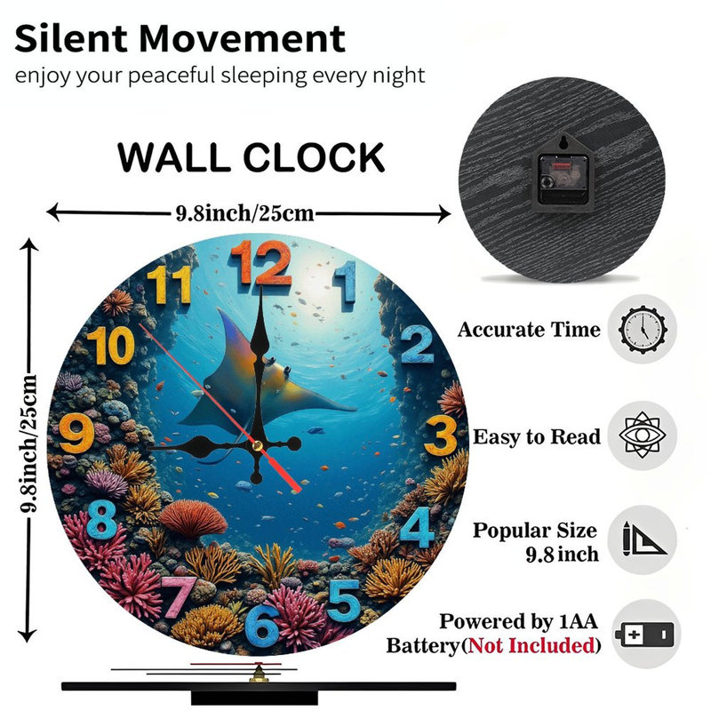 Horloge murale Manta