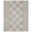 Rectangle Geometric Hand Tufted Wool Area Rug in Ivory/Gray-180834950