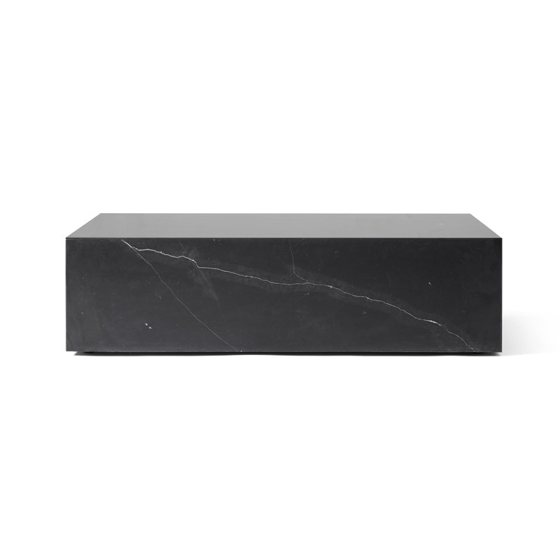 Plinth Coffee Table, Black Marquina