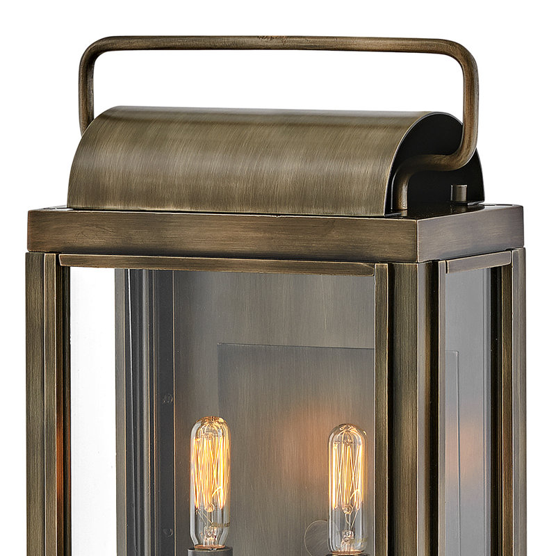 Sag Harbor 16.25" Two-Light Outdoor Wall Mount Lantern, Burnished Bronze