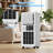 8000 BTUs Portable Air Conditioner - 4 - IN - 1 Cool/Dehumidify/Fan/Sleep Mode, 24H Timer, Remote & Window Kit for Home-114818537