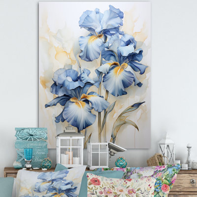 Minimalisme iris, mélodie sur toile
