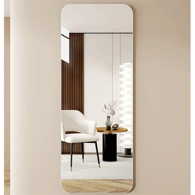 Full Length Mirror With Round Corner For Living Room Bedroom
