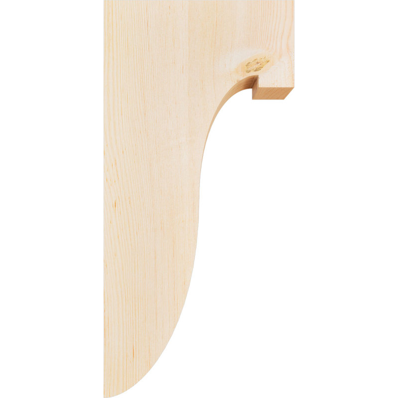 Del Monte Corbel, H 24 po x l 3,5 po x P 12 po, Sapin de Douglas, Lisse