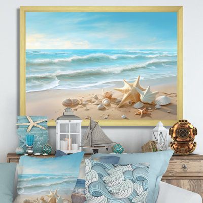 Seashells By The Seashore - Modern Beach Wall Art