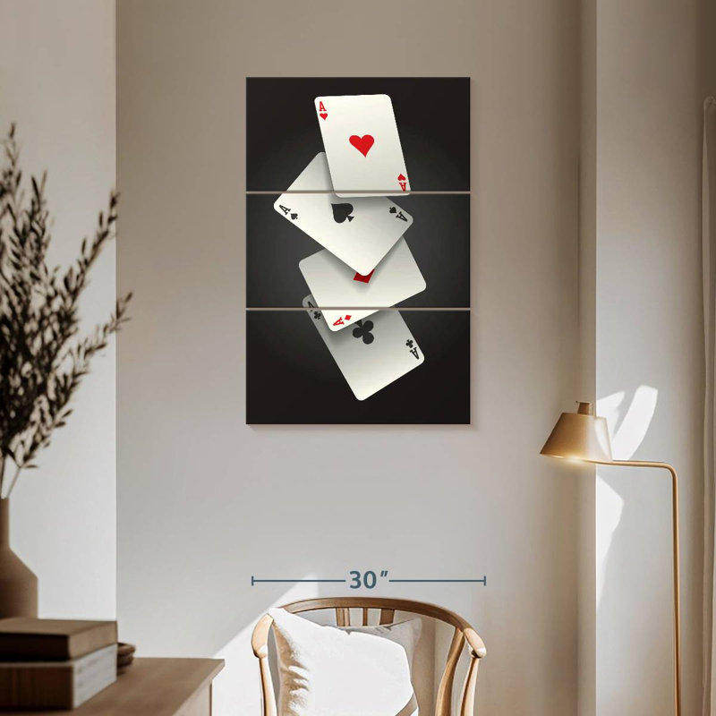 Cartes Senne Four Aces, H 57 po x l 36 po