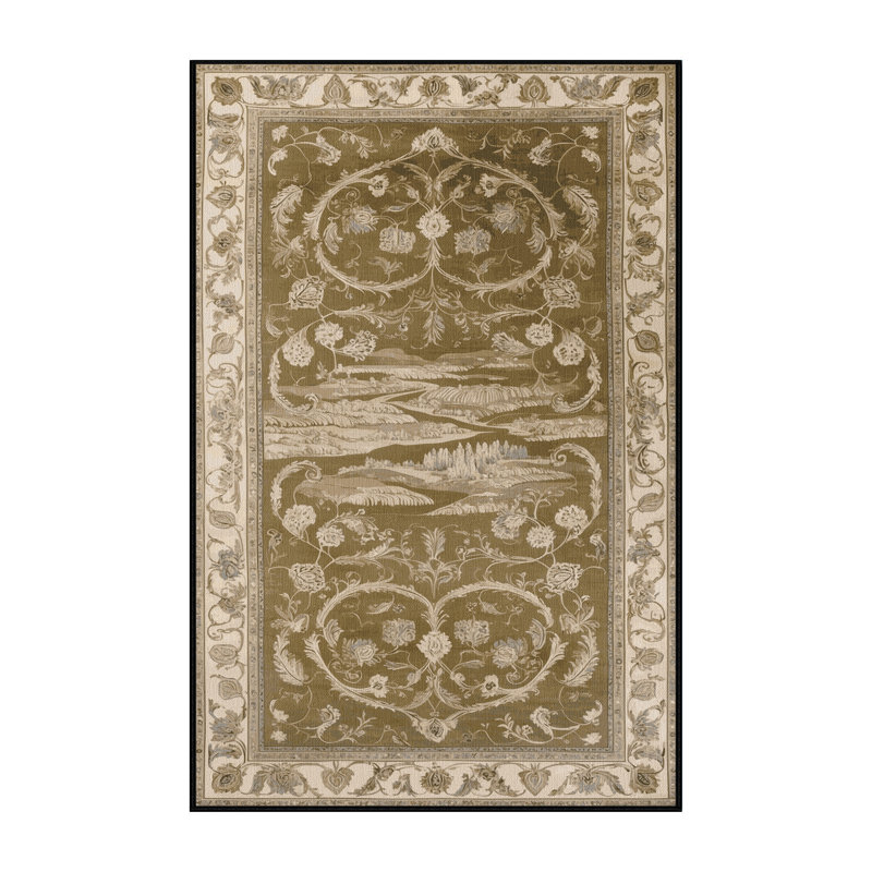 Tapis brun lavable à la machine, Tapis de couloir 2 pi x 5 pi