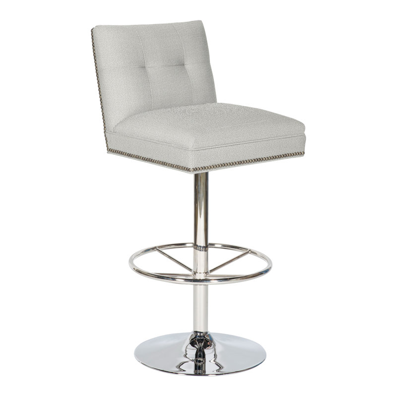 Michael Weiss 31"Eagan Bar Stool, Callaloo Cotton, Yes
