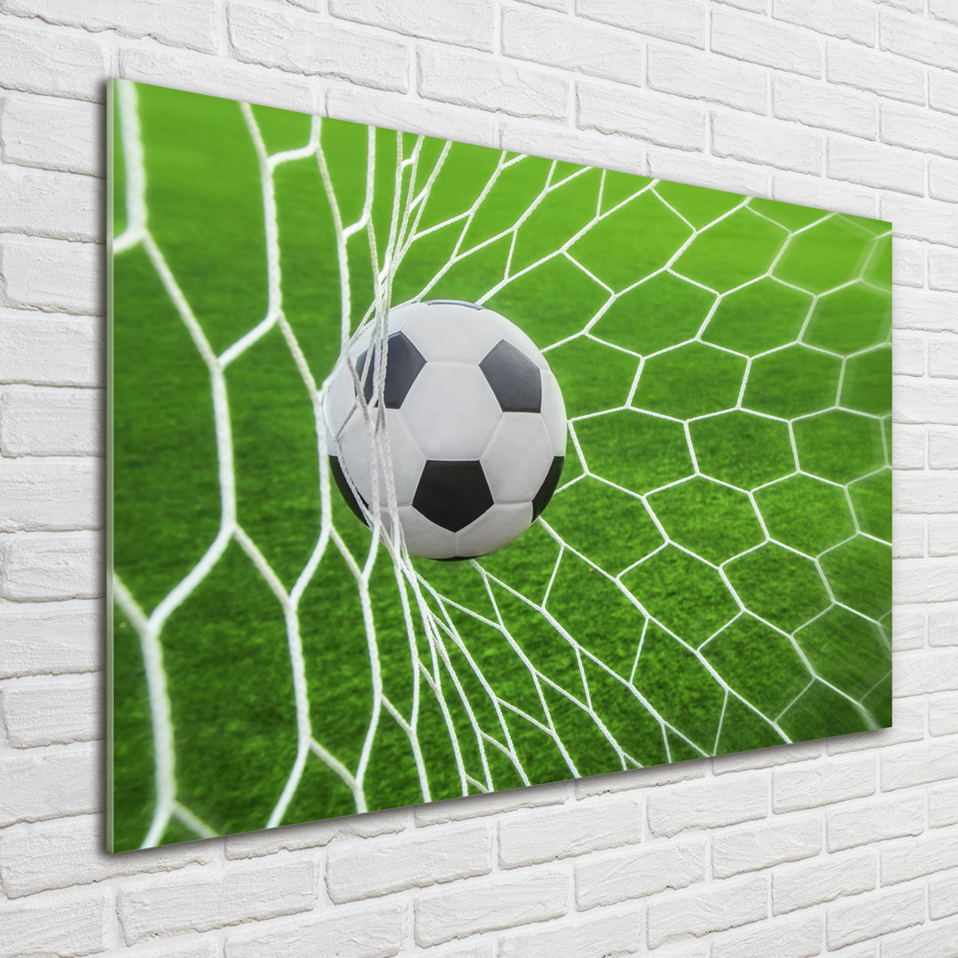 Glasbild Ball In The Goal