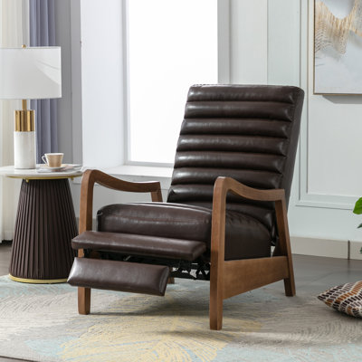 Ikraam 26.4" W Faux Leather Push-Back Recliner