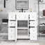 Meuble-lavabo simple autoportant 36 po avec plateau en céramique Matie-1940391281