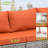 7 - Person Patio Furniture Set with Swivel Rocker, Outdoor Wicker Rattan Sectional Seating Group with Cushions, All Weather Sofa Conversation Set with Fire Pit Table for Garden Backyard-196904987
