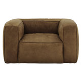 Dupo 48" Wide Genuine Leather Armchair