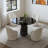 Kinton Round Dining Table W/Natural Marble Top
