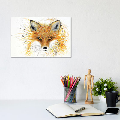 Fox Fire by Michelle Faber - Wrapped Canvas Painting