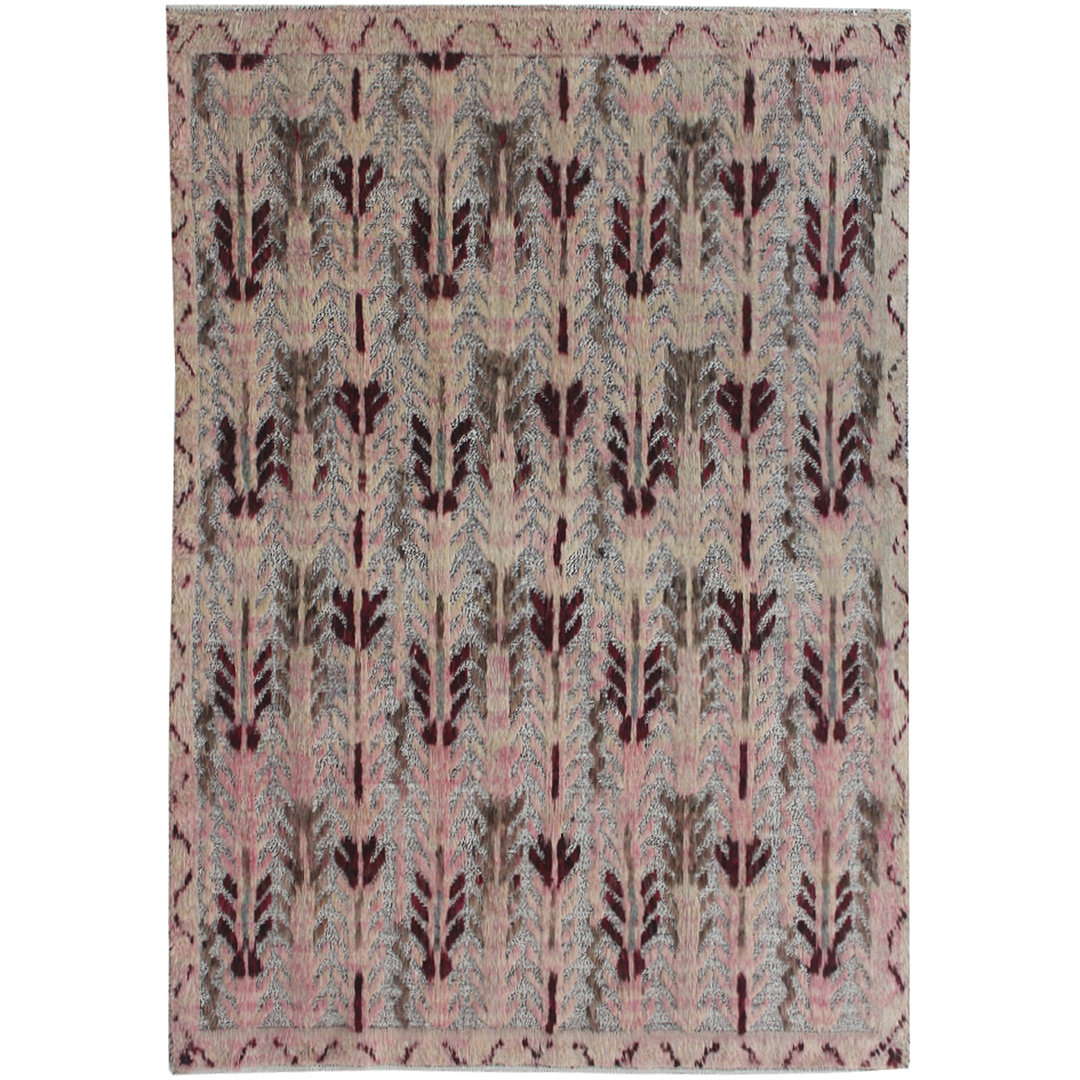 Geometric Hand Knotted 167cm X 228cm Area Rug