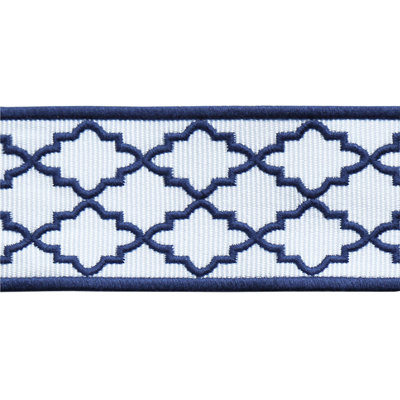 Moroccan Emb Border - Brown