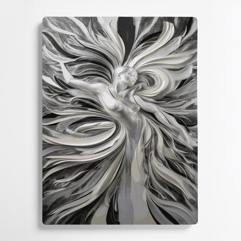 Art mural abstrait gris 58