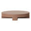 Piédestal rond en bois laqué