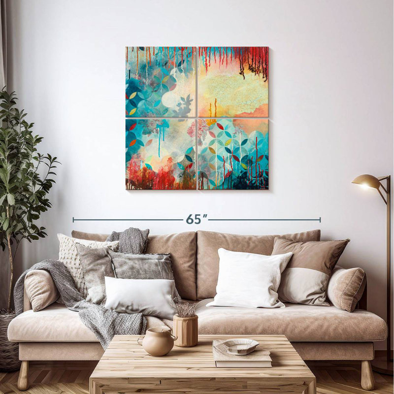 Tranquil Eden II, 38" H x 38" W