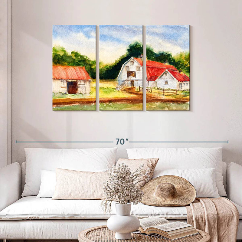 Alvord Barns, 28" H x 45" W